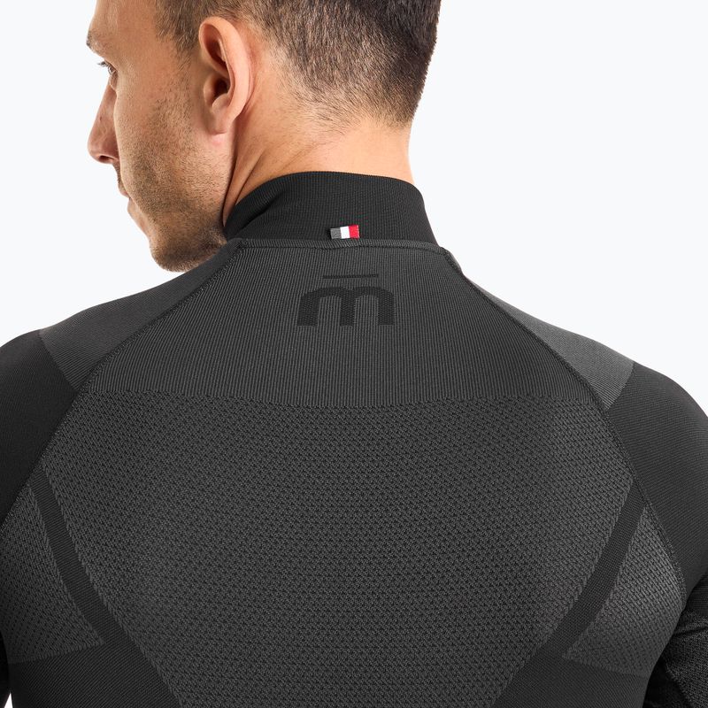 Longsleeve termoaktywny męski Mico Warm Control Zip Neck nero 4