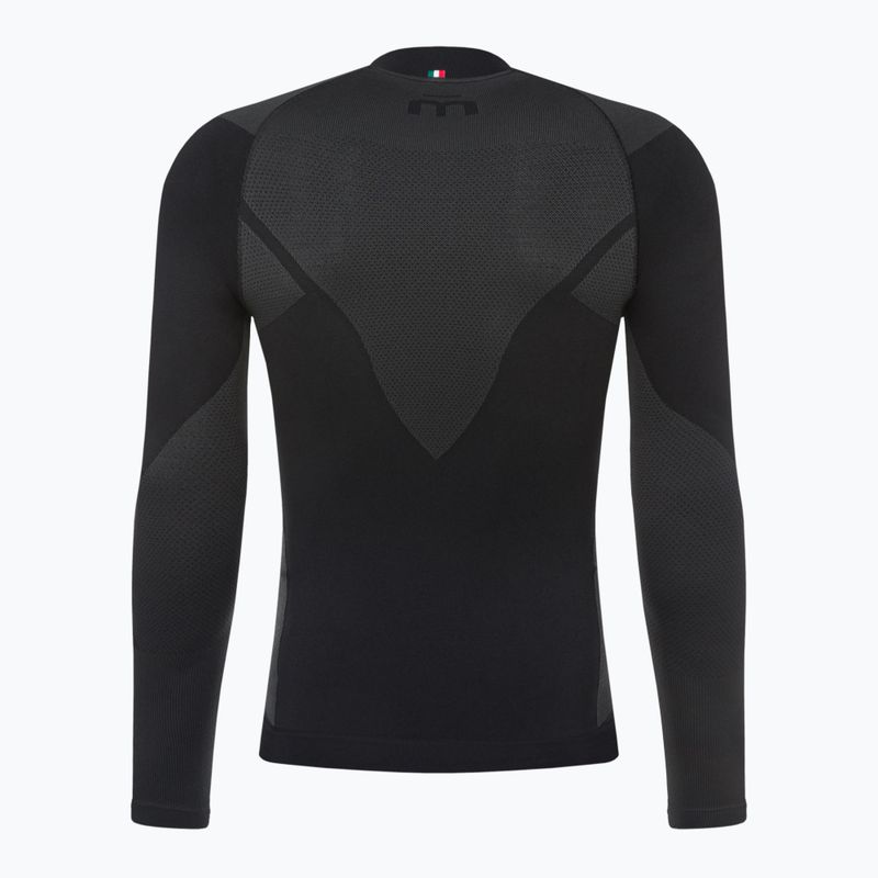 Longsleeve termoaktywny męski Mico Warm Control Zip Neck nero 7