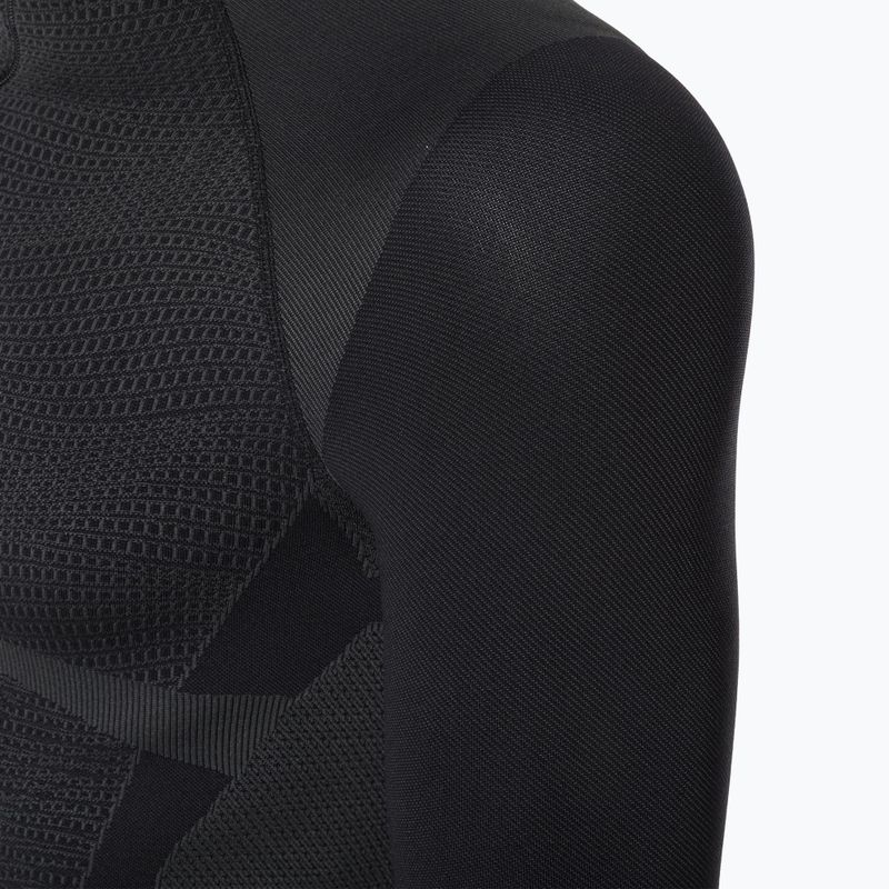 Longsleeve termoaktywny męski Mico Warm Control Zip Neck nero 8