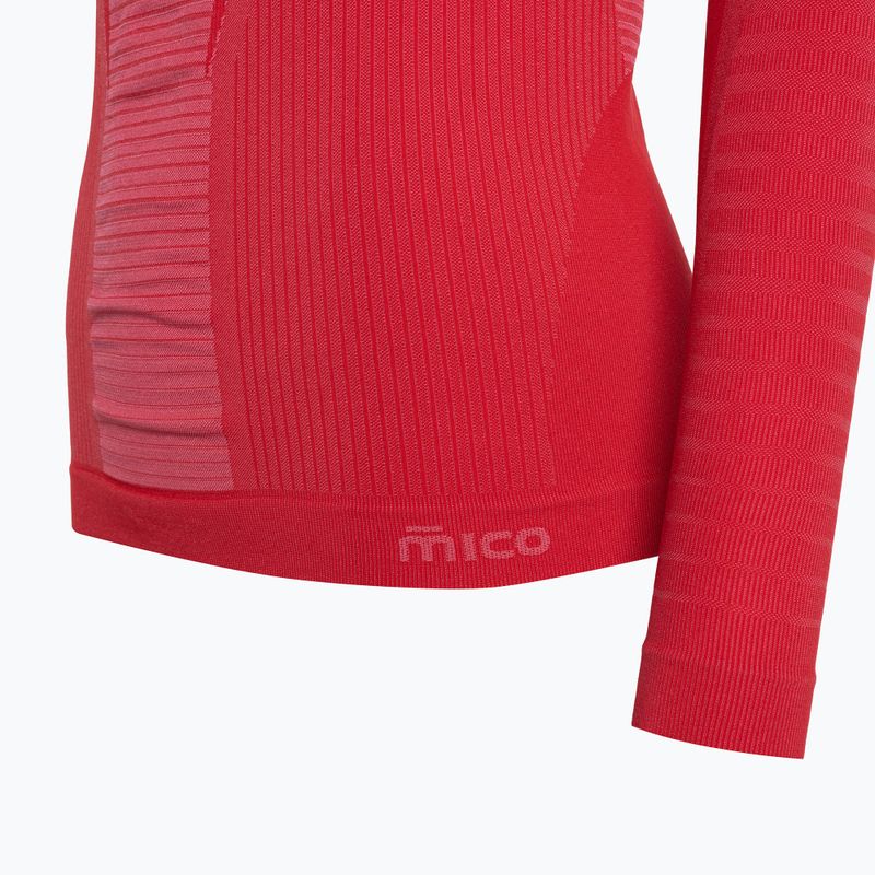 Bluza termoaktywna damska Mico Warm Control Round Neck fragola 9