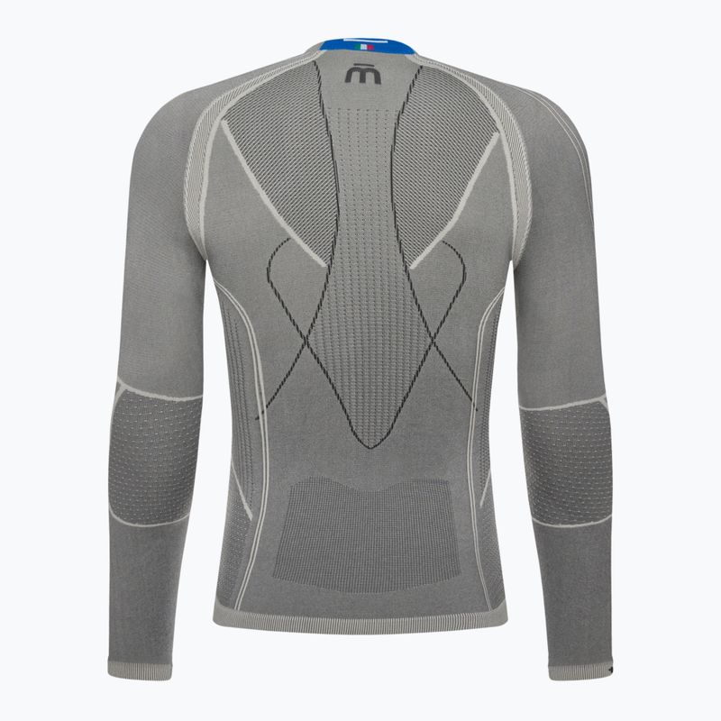 Bluza termoaktywna męska Mico Odor Zero Round Neck grigio 7