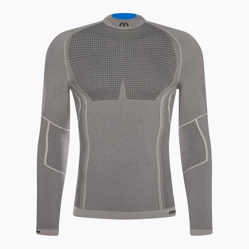 Bluza termoaktywna męska Mico Odor Zero Mock Neck grigio 5