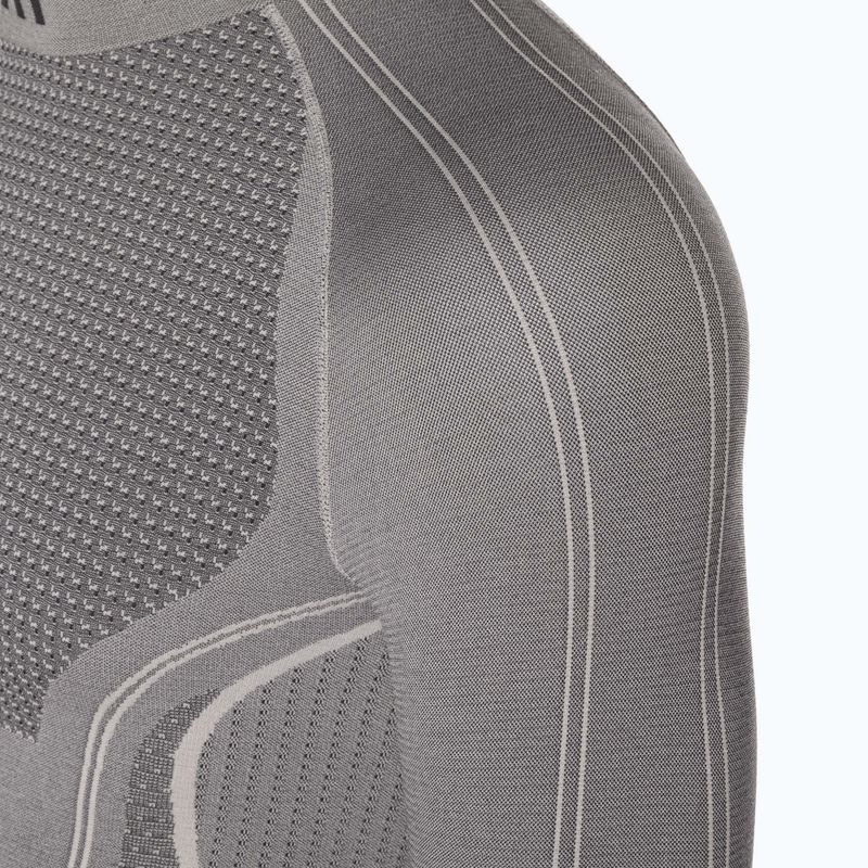 Bluza termoaktywna męska Mico Odor Zero Mock Neck grigio 7