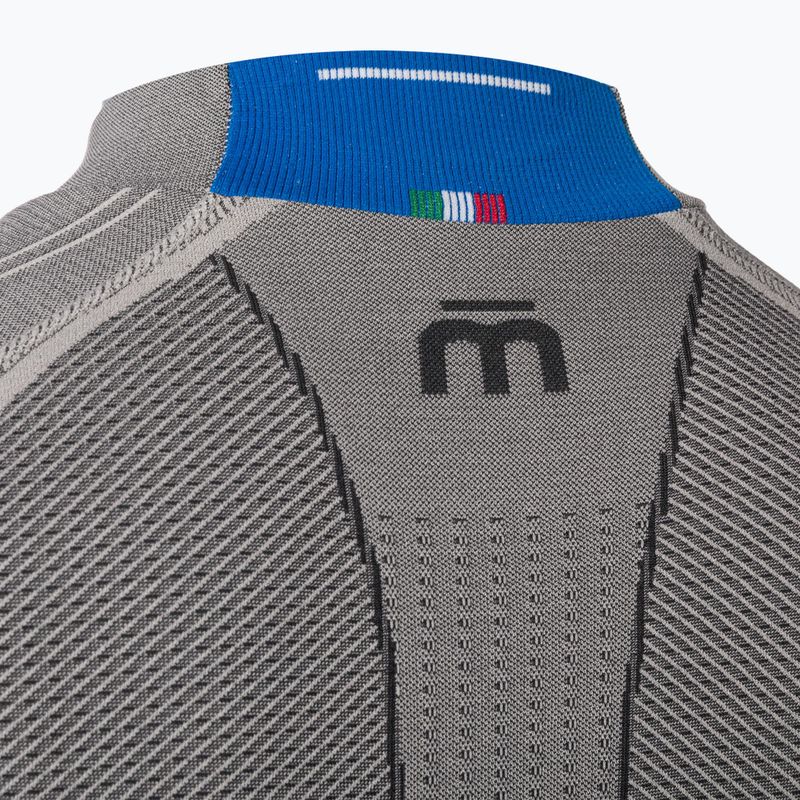 Bluza termoaktywna męska Mico Odor Zero Mock Neck grigio 8