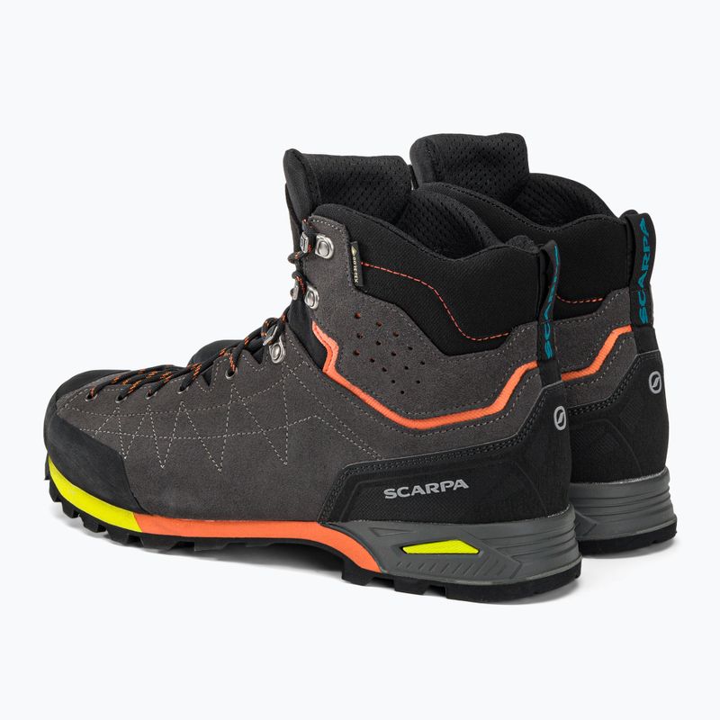 Buty podejściowe  męskie SCARPA Zodiac Plus GTX shark/orange 3