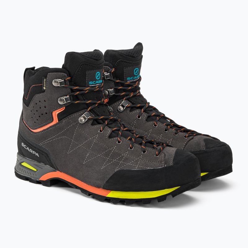 Buty podejściowe  męskie SCARPA Zodiac Plus GTX shark/orange 4