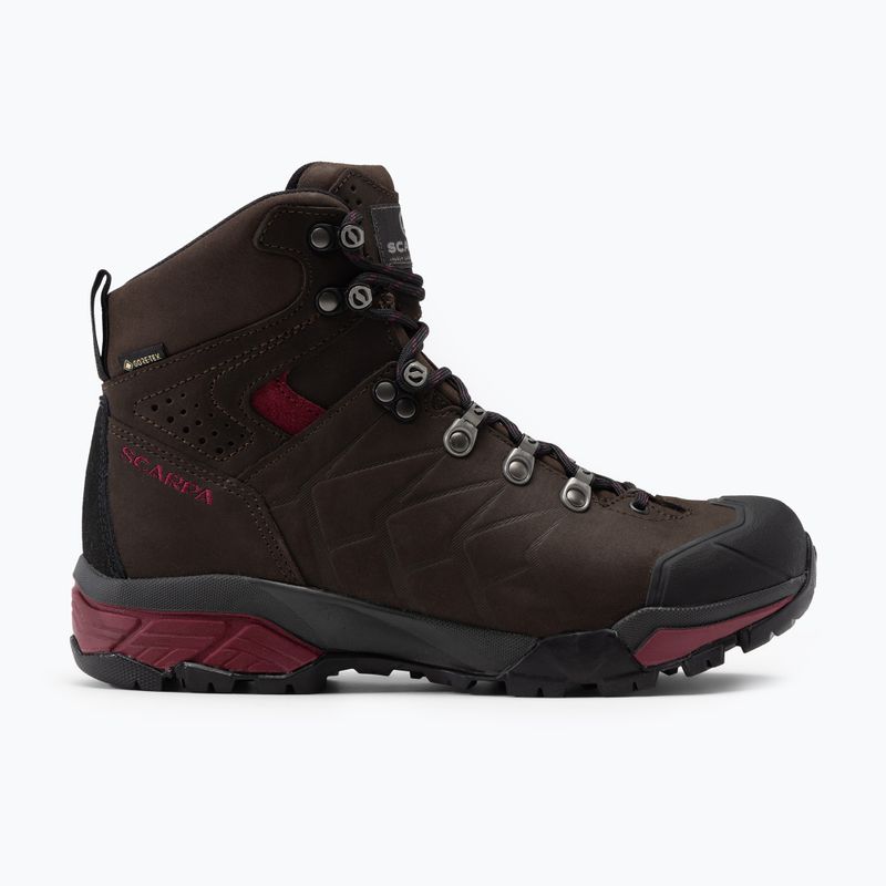 Buty trekkingowe damskie SCARPA ZG Pro GTX dark coffee/red plum 2