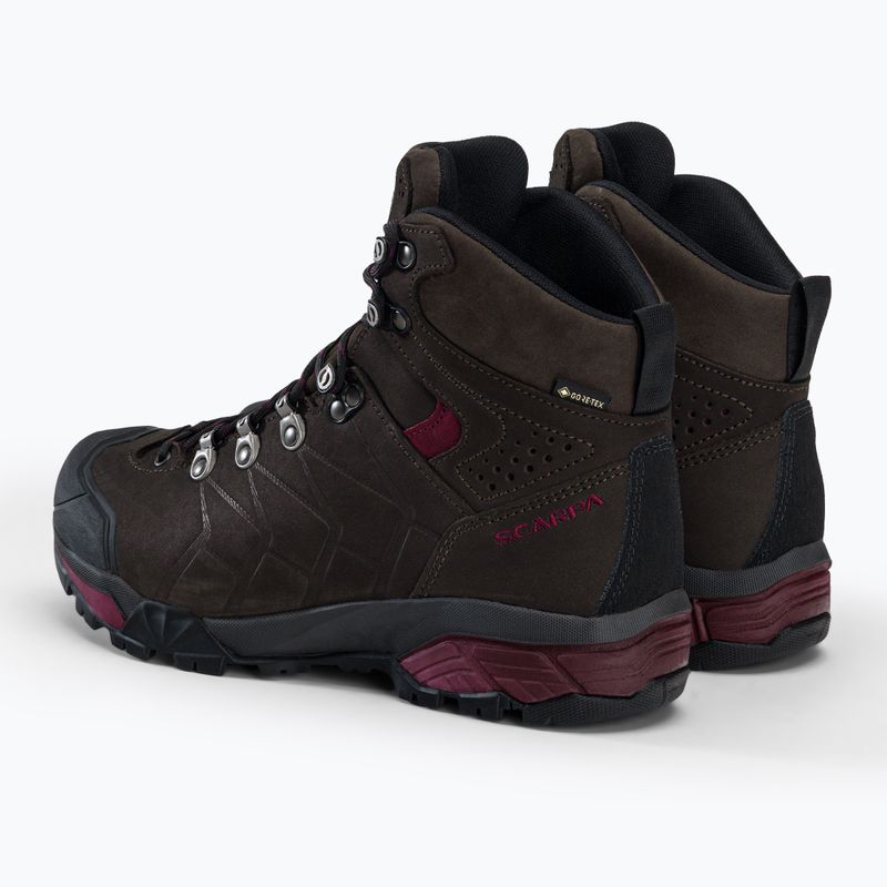 Buty trekkingowe damskie SCARPA ZG Pro GTX dark coffe/red plum 3