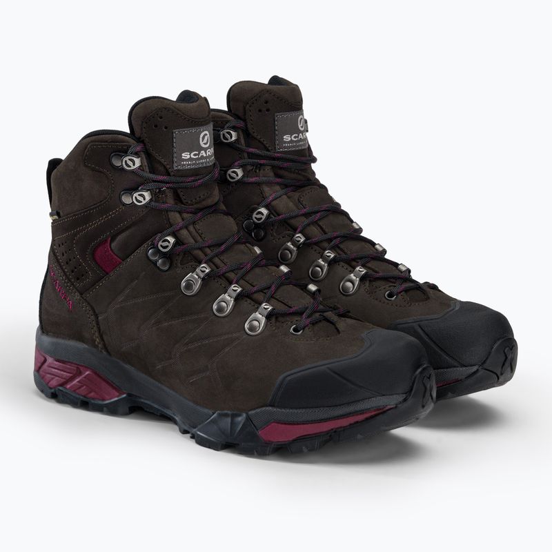 Buty trekkingowe damskie SCARPA ZG Pro GTX dark coffe/red plum 5
