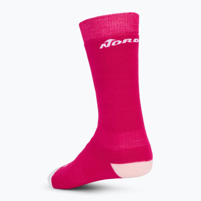 Skarpety narciarskie dziecięce Nordica Multisports Winter 2 pary fuxia/ rose/ white 3