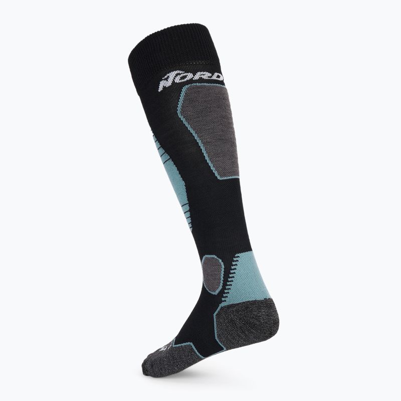 Skarpety narciarskie damskie Nordica High Performance 3.0 black/lichen blue/white 2