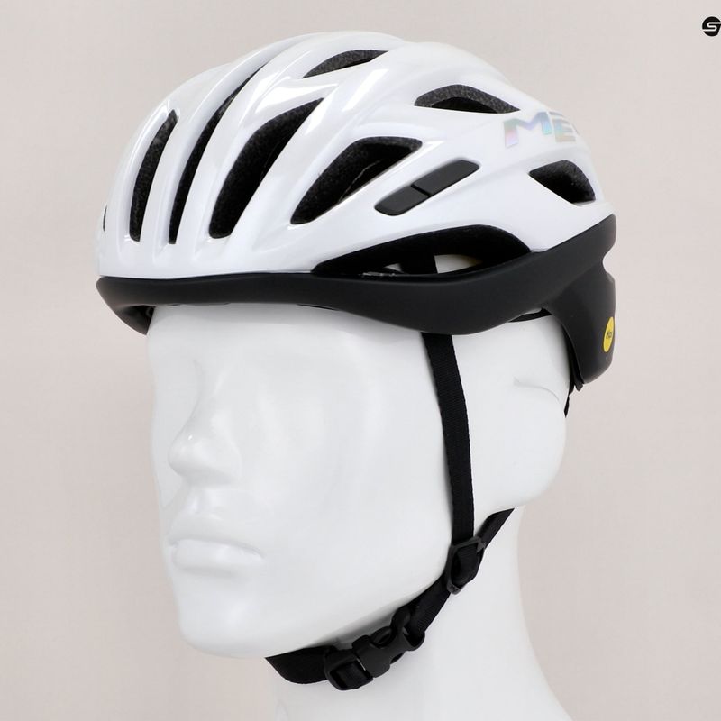 Kask rowerowy MET Estro Mips white holographic matt glossy 11