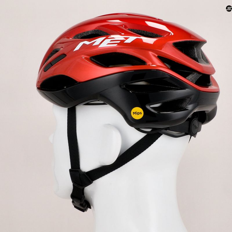 Kask rowerowy MET Estro Mips red/black metallic glossy 11