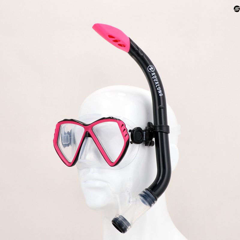 Zestaw do snorkelingu dziecięcy Aqualung Cub Combo transparent/pink 12