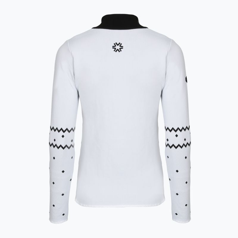 Bluza termoaktywna damska Newland Groenlandia Half Zip white/black 2