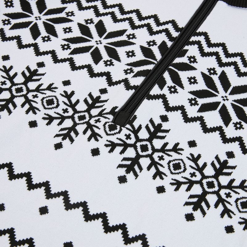 Bluza termoaktywna damska Newland Groenlandia Half Zip white/black 3