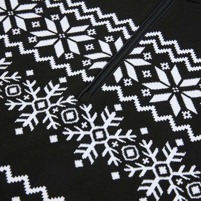 Bluza termoaktywna damska Newland Groenlandia Half Zip black/white 3