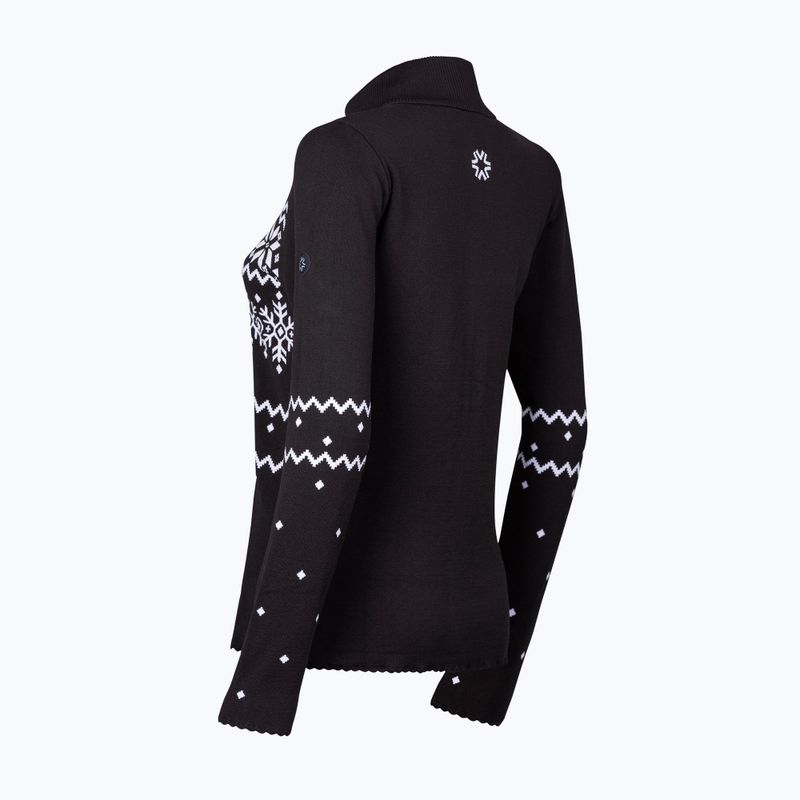 Bluza termoaktywna damska Newland Guenda Full Zip black/white 2