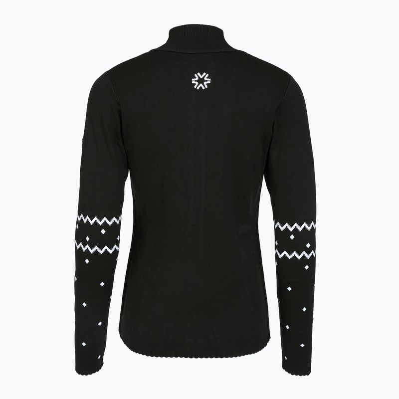 Bluza termoaktywna damska Newland Guenda Full Zip black/white 2