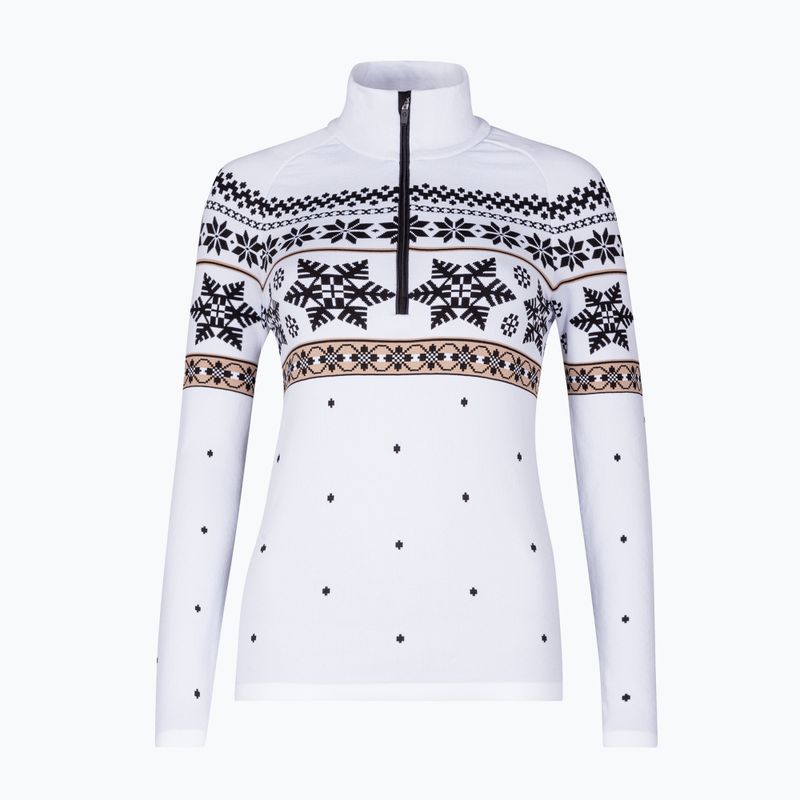 Bluza termoaktywna damska Newland Isalind Half Zip white/black