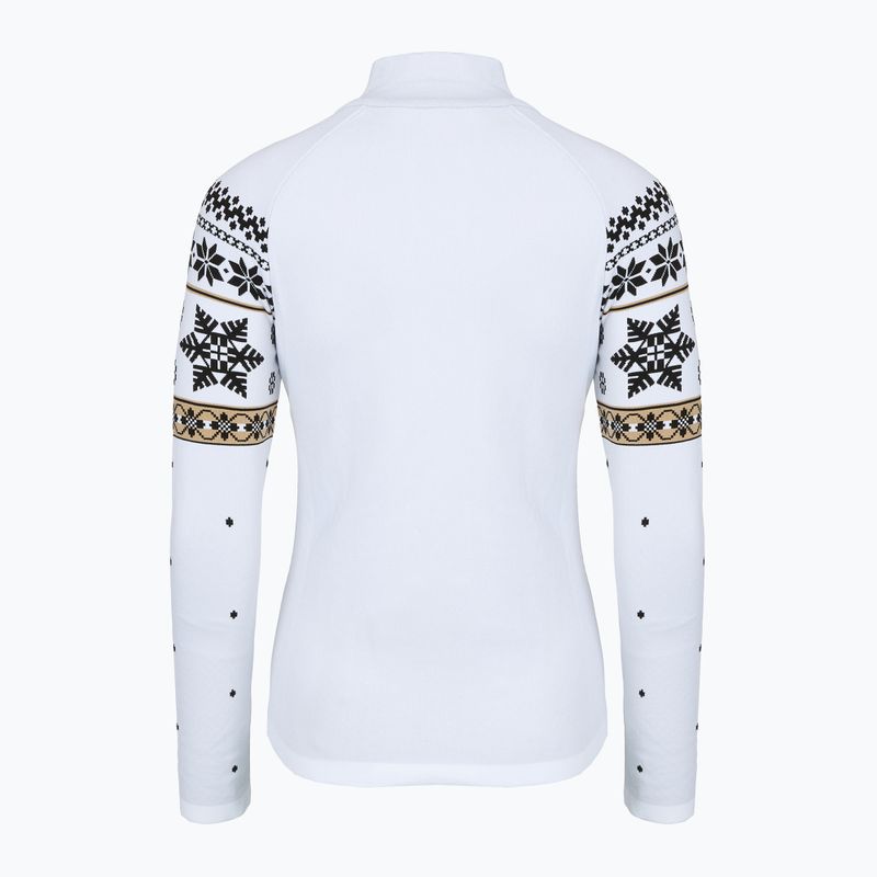 Bluza termoaktywna damska Newland Isalind Half Zip white/black 2