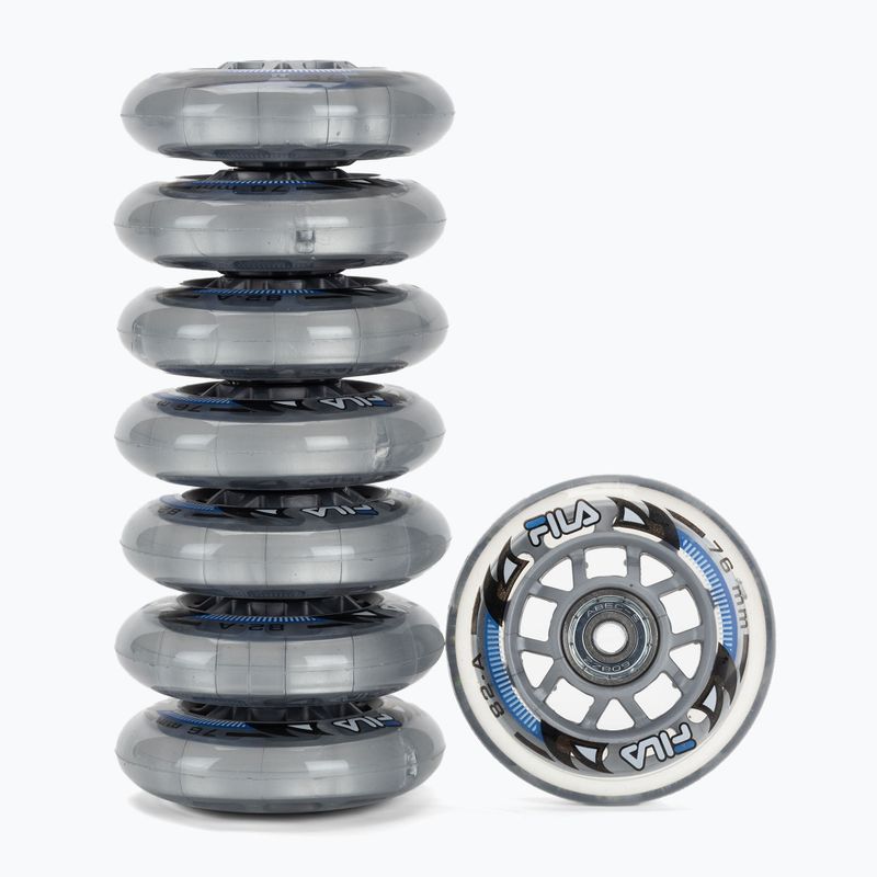 Kółka do rolek z łożyskami FILA Wheels ABEC 5 76mm/82A 8 szt. white 2