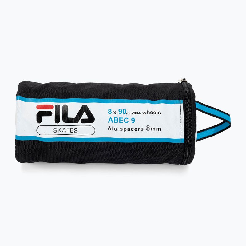 Kółka do rolek z łożyskami FILA Wheels ABEC 9 90mm/83A 8 szt. white 3