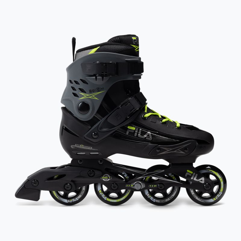 Rolki męskie FILA Houdini black/grey/lime 2