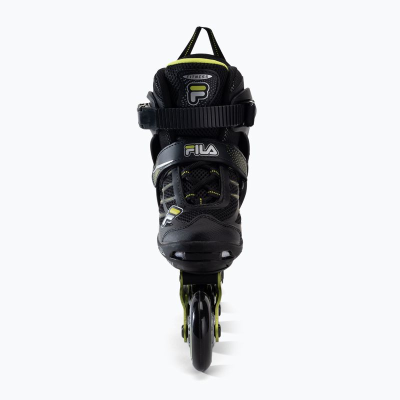 Rolki dziecięce FILA Wizy Alu black/lime 4