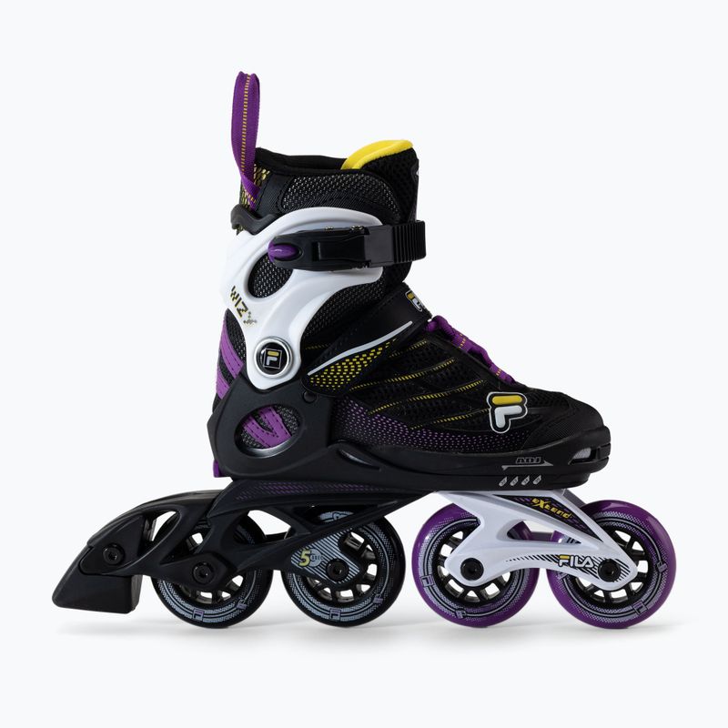 Rolki dziecięce FILA Wizy G black/yellow magenta 2