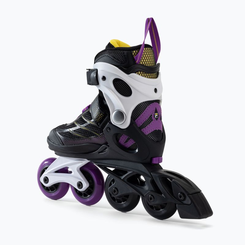Rolki dziecięce FILA Wizy G black/yellow magenta 3