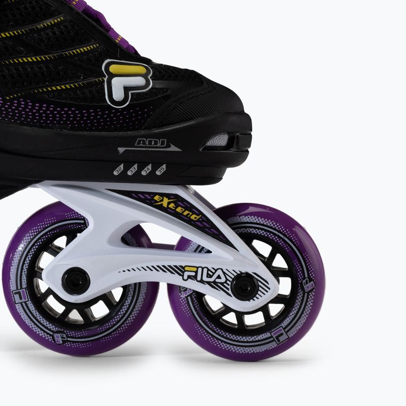 Rolki dziecięce FILA Wizy G black/yellow magenta 6