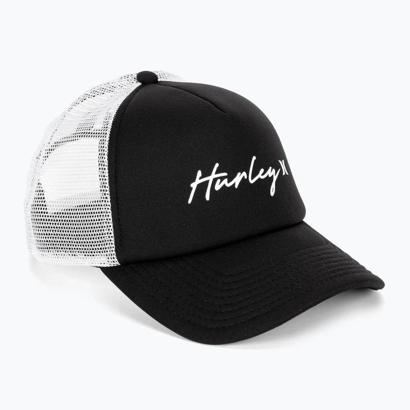 Czapka z daszkiem damska Hurley Icon Script Trucker black/white