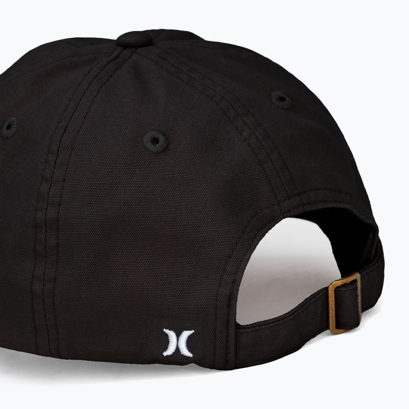 Czapka z daszkiem męska Hurley Blank Canvas black 4