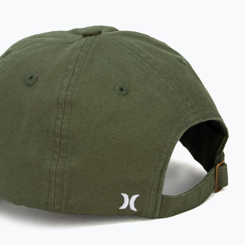 Czapka z daszkiem męska Hurley Blank Canvas olive 4