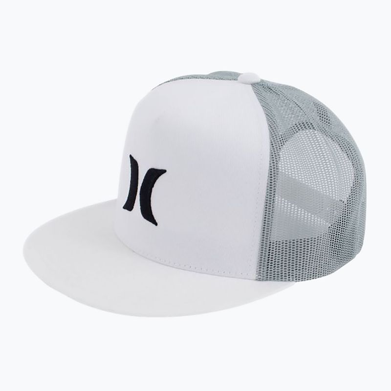 Czapka z daszkiem męska Hurley Icon Solid Flat Trucker white