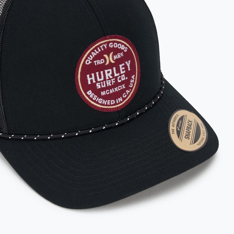 Czapka z daszkiem męska Hurley Jetties Trucker black 3