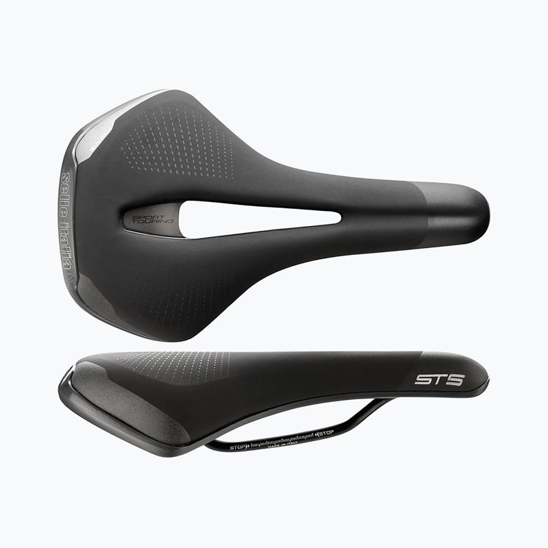 Siodełko rowerowe Selle Italia Sportouring ST 5 Flow, Fec Alloy Rail, Soft-Tek, Light Gel black 6