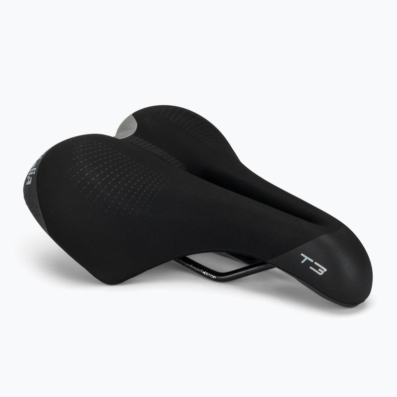 Siodełko rowerowe Selle Italia Sportouring T 3 Flow, Fec Alloy Rail, Soft-Tek, Light Gel black