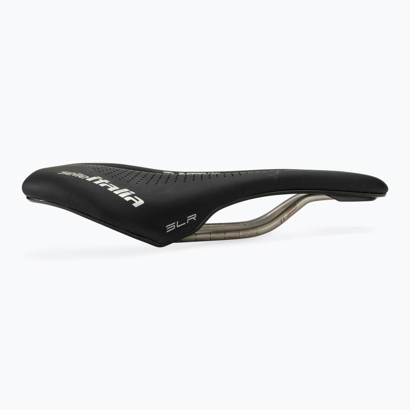 Siodełko rowerowe Selle Italia Max SLR Boost Gel Superflow, TI 316 Rail, Fibra-Trek, Light Gel black 2