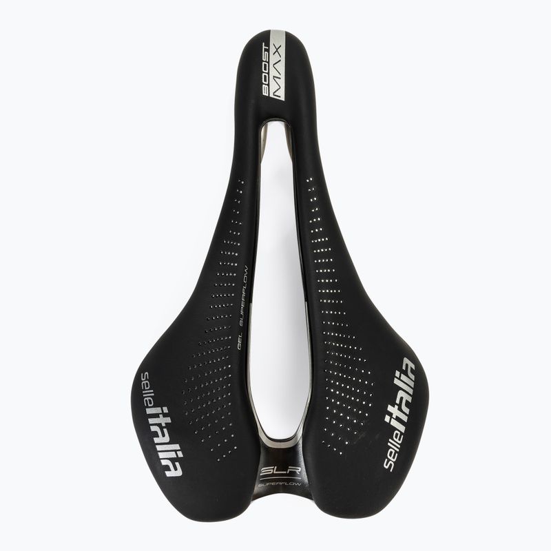 Siodełko rowerowe Selle Italia Max SLR Boost Gel Superflow, TI 316 Rail, Fibra-Trek, Light Gel black 3