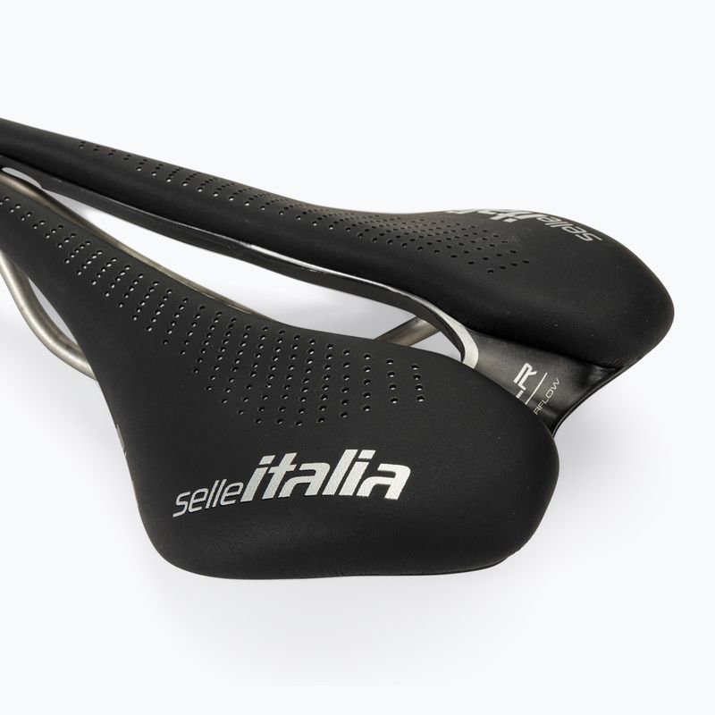 Siodełko rowerowe Selle Italia Max SLR Boost Gel Superflow, TI 316 Rail, Fibra-Trek, Light Gel black 5