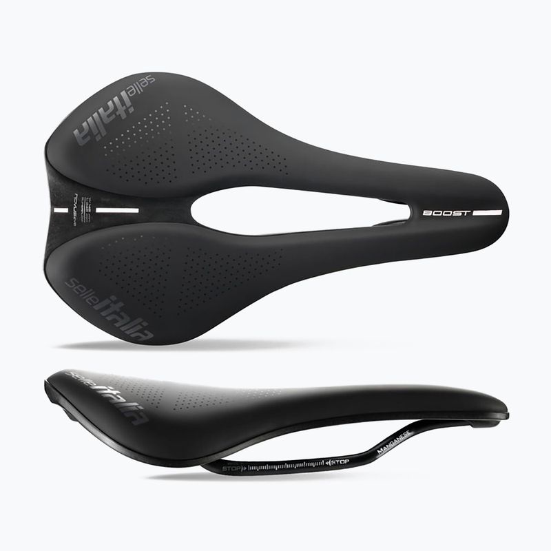 Siodełko rowerowe Selle Italia Novus Boost Evo TM, Superflow, Manganese Rail, Soft-Tek black 6