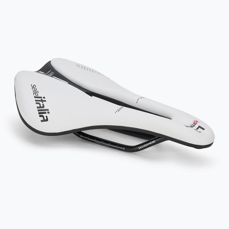 Siodełko rowerowe Selle Italia Novus Boost Evo TM, Superflow, Manganese Rail, Soft-Tek white