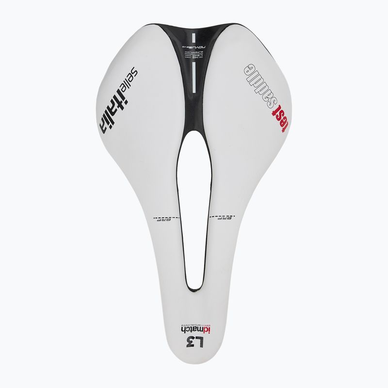 Siodełko rowerowe Selle Italia Novus Boost Evo TM, Superflow, Manganese Rail, Soft-Tek white 3