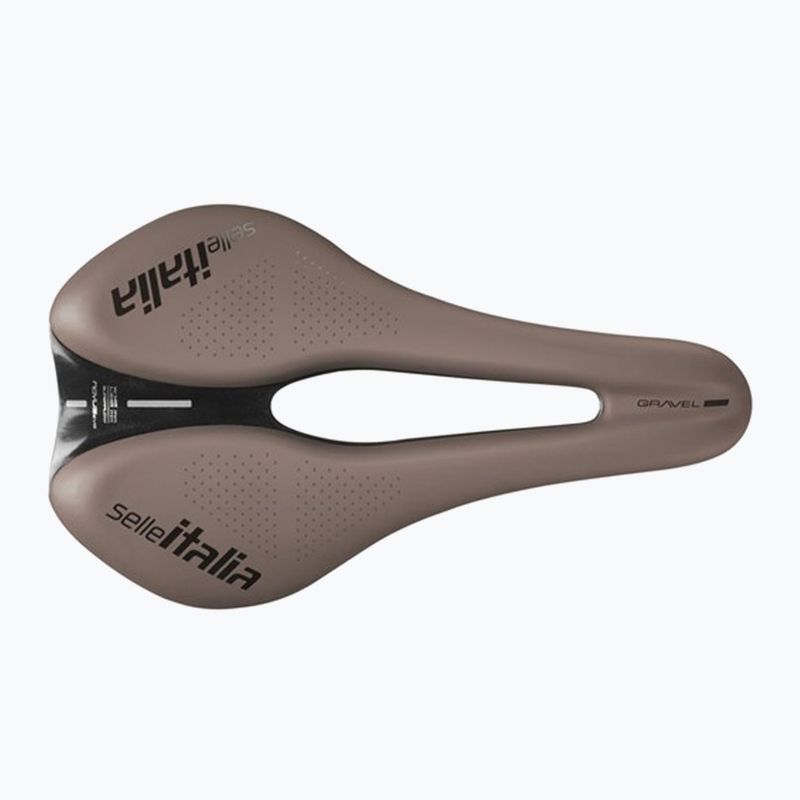 Siodełko rowerowe Selle Italia Novus Boost Evo Gravel TM, Superflow, Manganese Rail, Soft-Trek brown 3