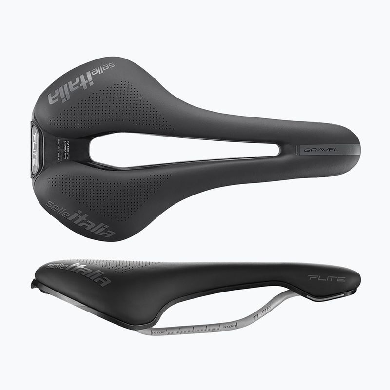 Siodełko rowerowe Selle Italia Flite Boost Gravel Superflow, Fibra-Tek, Light Gel black 2