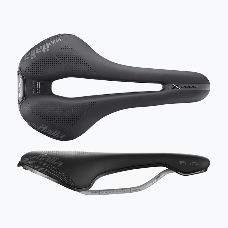 Siodełko rowerowe Selle Italia Flite Boost X-Cross Superflow, Fibra-Tek, Light Gel black 2