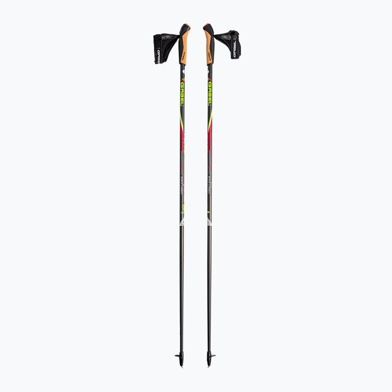 Kije nordic walking GABEL FX-75 Snake Carbon czarne 7008351011100