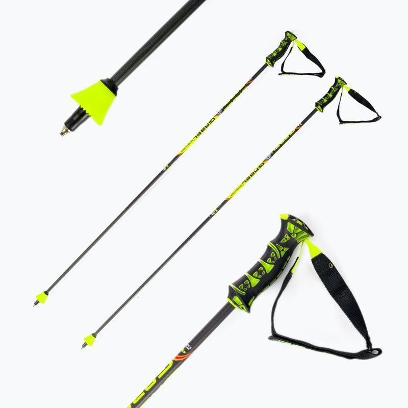 Kije narciarskie GABEL GS Carbon żółto- czarne 7009181021150 5